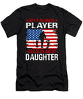2 My Favorite Player Calls Me Daughter Baseball USA Flag Dhbubble T-Shirt