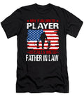 2 My Favorite Player Calls Me Father in Law Baseball USA Flag Dhbubble T-Shirt