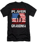2 My Favorite Player Calls Me Grandma Baseball USA Flag Dhbubble T-Shirt