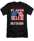 2 My Favorite Player Calls Me Great Grandpa Baseball USA Flag Dhbubble T-Shirt