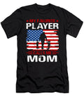 2 My Favorite Player Calls Me Mom Baseball USA Flag Dhbubble T-Shirt