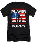 2 My Favorite Player Calls Me Poppy Baseball USA Flag Dhbubble T-Shirt