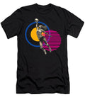 2 Outside Hitter Volleyball Powerful Spiker on Modern Geometric Background Dream Stuff T-Shirt