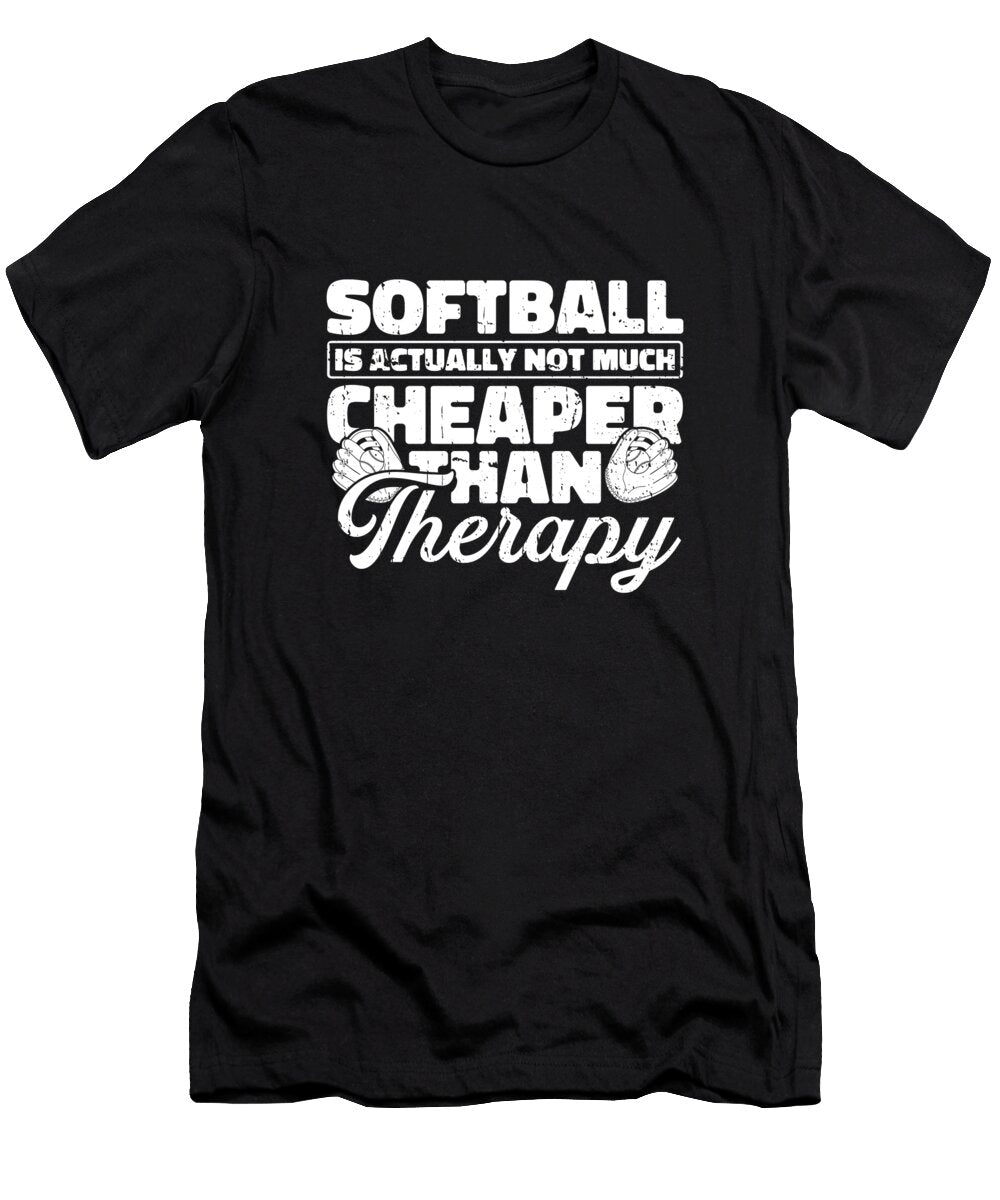 2 Softball Pitcher Catcher Batter Softball Crazy Squirrel T-Shirt