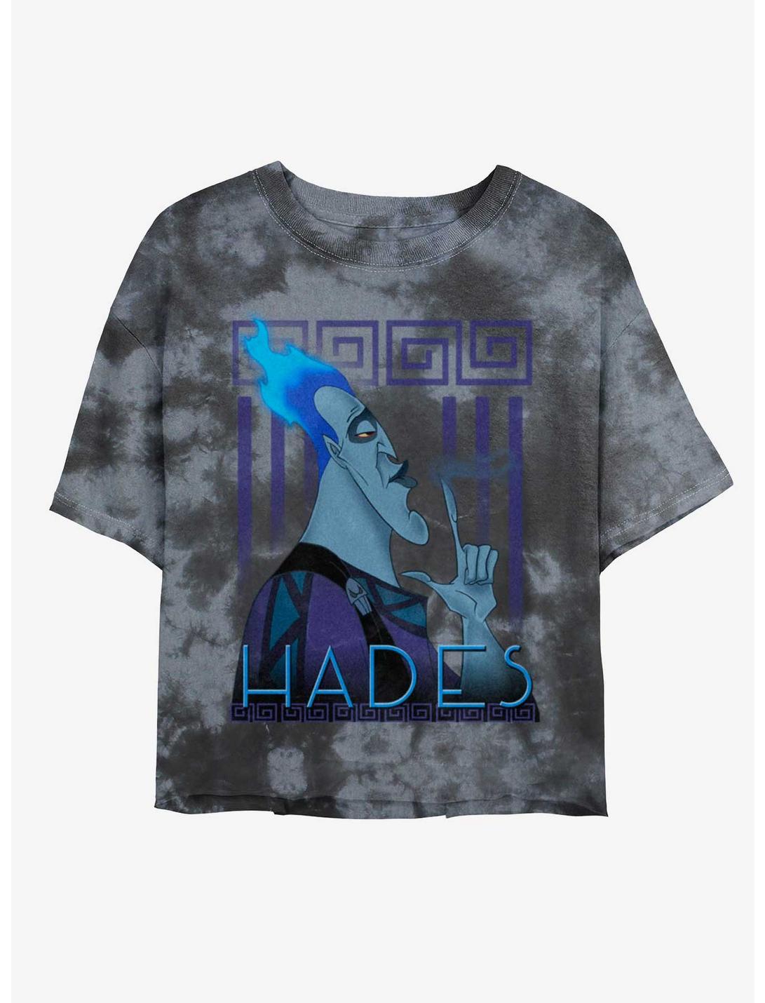 Disney Villains Hades Finger Smoke Tie-Dye Girls Crop T-Shirt