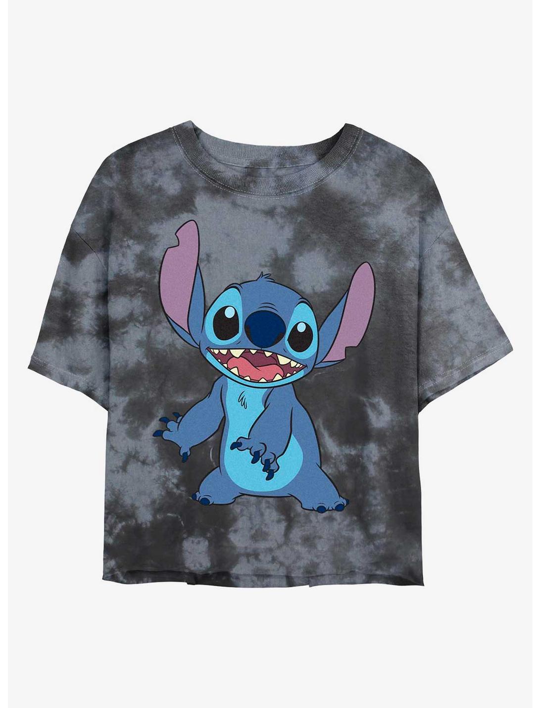 Disney Lilo & Stitch Pose Tie-Dye Girls Crop T-Shirt