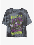 Disney Princess and the Frog Dr. Facilier Voodoo Magic Shadow Man Tie-Dye Girls Crop T-Shirt