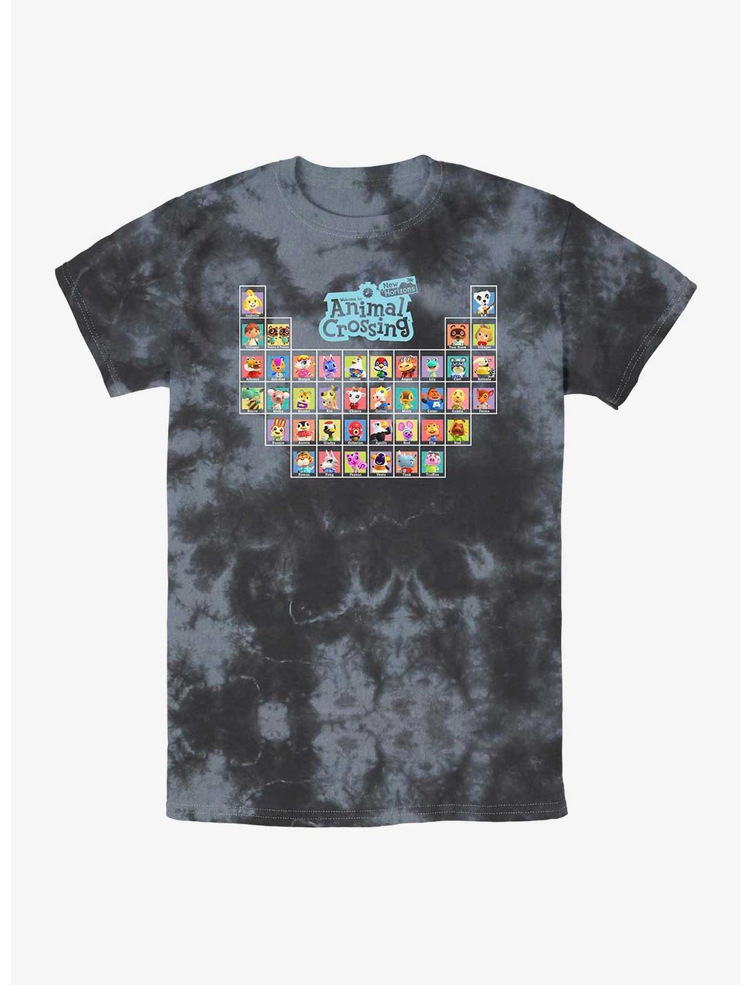 Nintendo Animal Crossing Periodic Table Tie-Dye T-Shirt