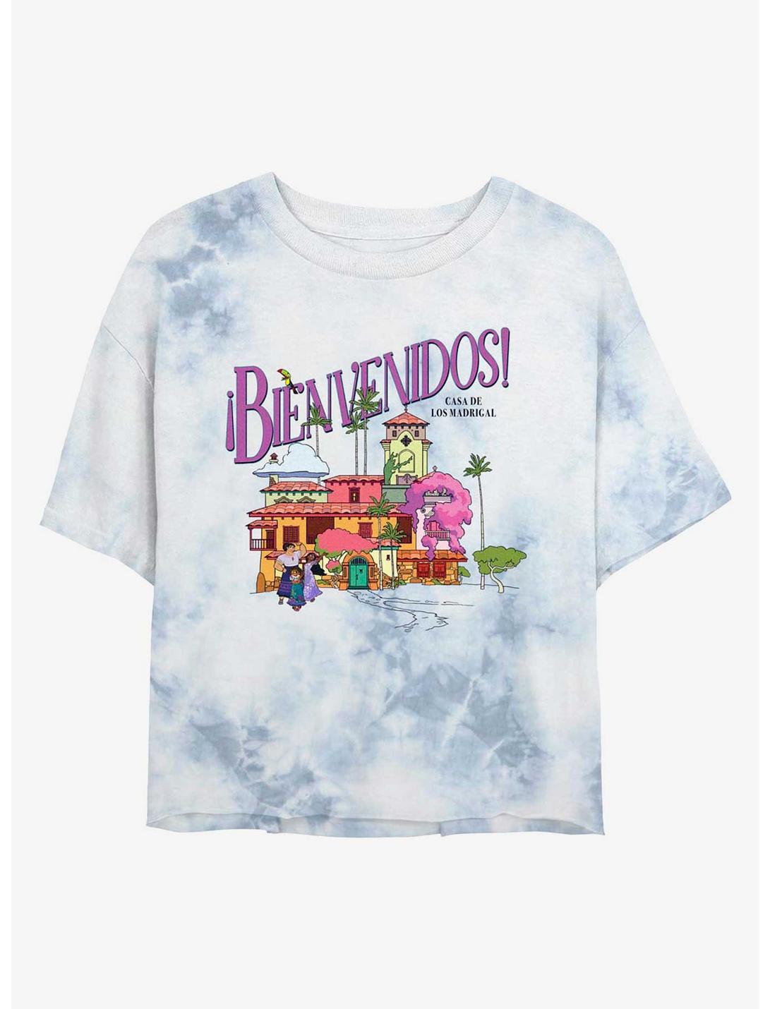 Disney Encanto Welcome In Spanish Tie-Dye Girls Crop T-Shirt