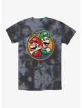 Nintendo Super Bros Mario and Luigi Tie-Dye T-Shirt