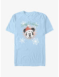 Disney Mickey Mouse Snowflakes Santa Mickey T-Shirt