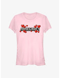 Minecraft Hearts Logo Girls T-Shirt