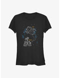 Disney Pixar Wall-E Constellations Girls T-Shirt