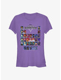 Kingdom Hearts Table of Characters Girls T-Shirt