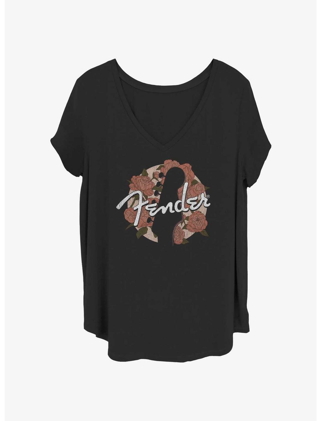 Fender Floral Logo Girls T-Shirt Plus Size