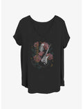 Fender Floral Stratocaster Guitar Girls T-Shirt Plus Size