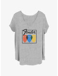 Fender Guitar Picks Girls T-Shirt Plus Size