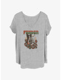 Fender Guitar Roses Logo Girls T-Shirt Plus Size