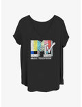 MTV Please Stand By Logo Girls T-Shirt Plus Size