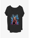 Stranger Things Populous Gaze Girls T-Shirt Plus Size