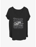 Star Wars Fastest Hunk of Junk Logo Girls T-Shirt Plus Size