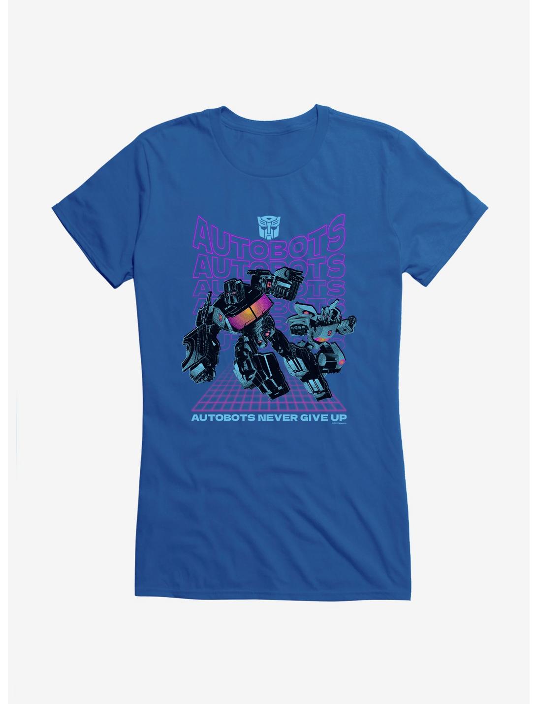 Transformers Autobots Never Give Up Girls T-Shirt