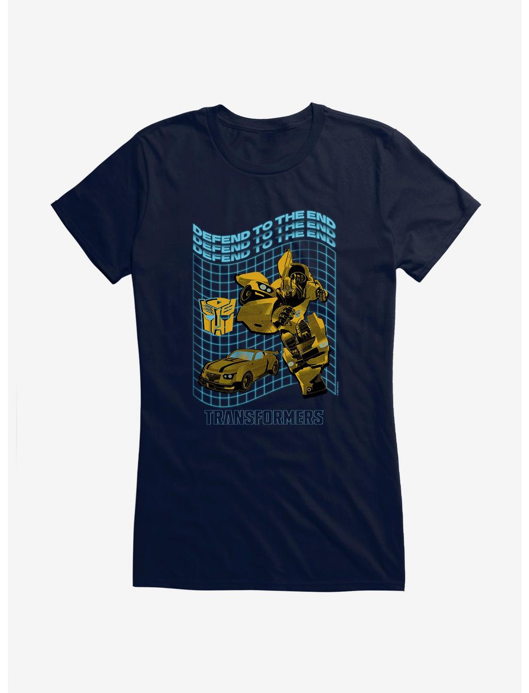 Transformers Defend To The End Bumblebee Girls T-Shirt