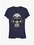 Star Wars The Mandalorian Mando & Grogu Cockpit Girls T-Shirt