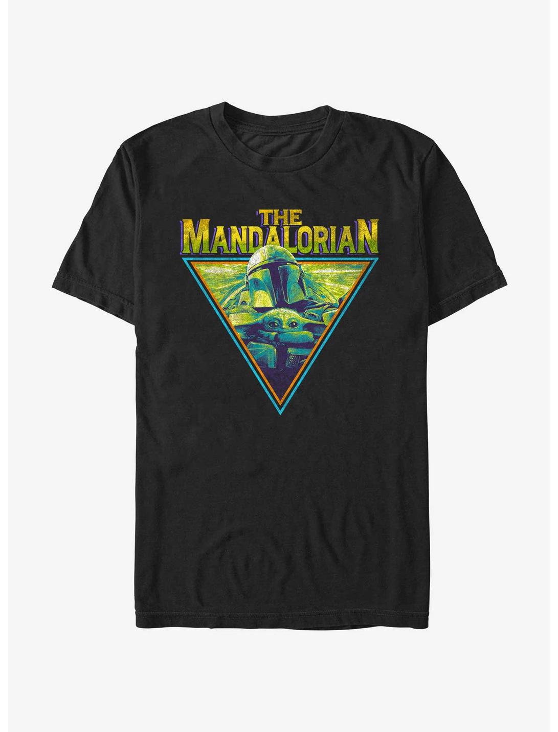 Star Wars The Mandalorian Neon Grunge Logo T-Shirt