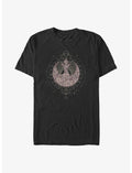 Star Wars Celestial Rose Rebel Symbol Big & Tall T-Shirt