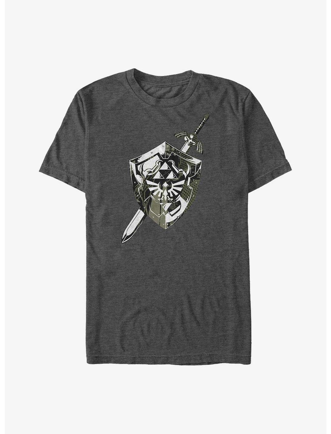 The Legend of Zelda Hyrule Crest Shield and Sword Big & Tall T-Shirt