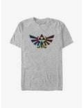 The Legend of Zelda Rainbow Outline Hyrule Crest Big & Tall T-Shirt