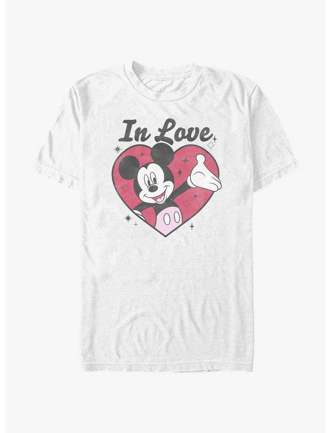 Disney Mickey Mouse In Love Heavyweight T-Shirt