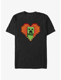 Minecraft Creeper Valentine Heavyweight T-Shirt