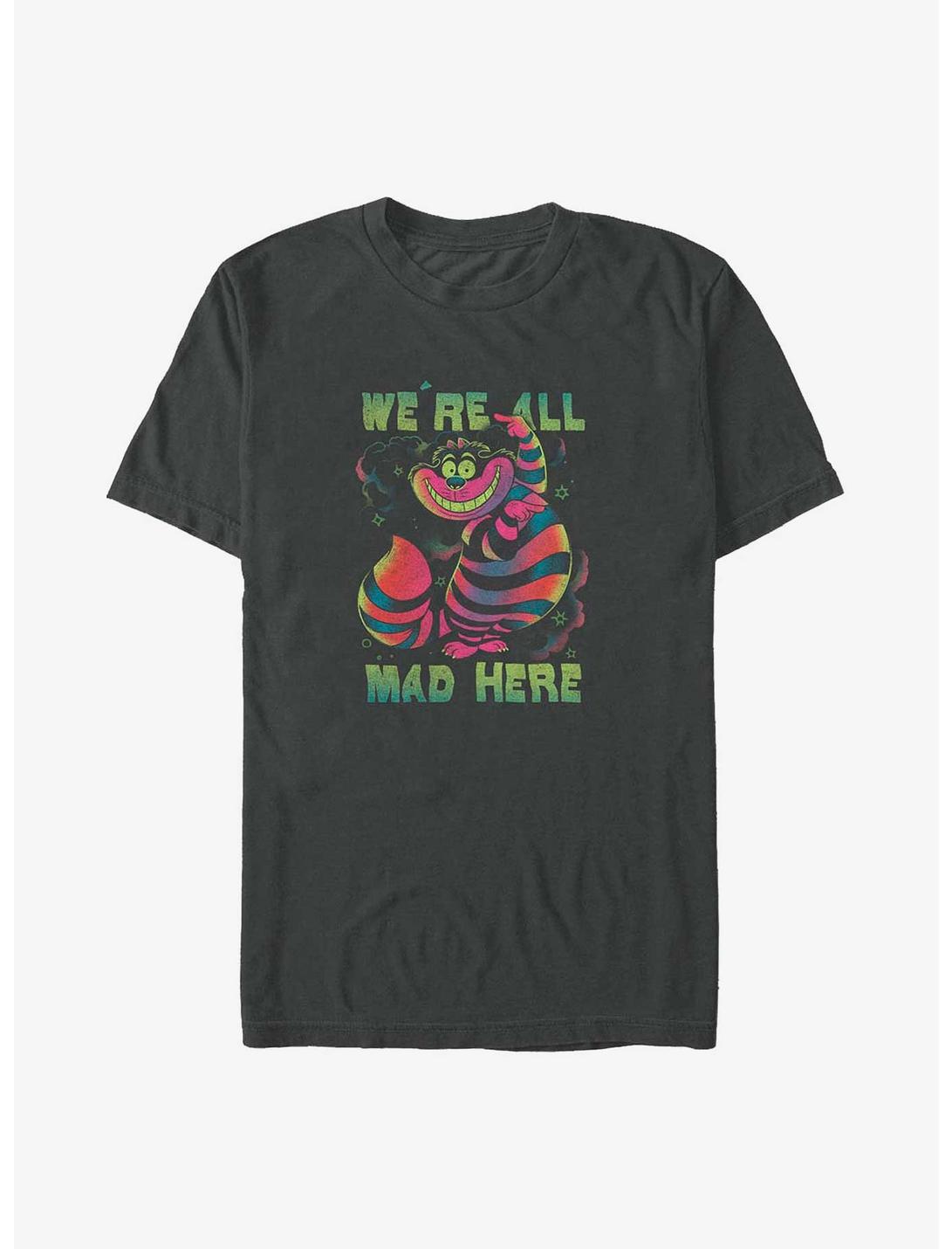 Disney Alice in Wonderland Psychedelic Cheshire We're All Mad Here Big & Tall T-Shirt