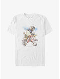 Disney Kingdom Hearts Group In The Clouds Big & Tall T-Shirt