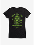Dungeons & Dragons Here For The Shenanigans Skull Girls T-Shirt