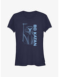 Star Wars The Mandalorian Bo Katan Helmet Girls T-Shirt