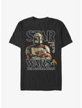 Star Wars The Mandalorian Wherever I Go, He Goes Poster T-Shirt