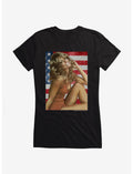 Farrah Fawcett American Flag Girls T-Shirt