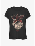 Stranger Things Halftone Demogorgon Girls T-Shirt
