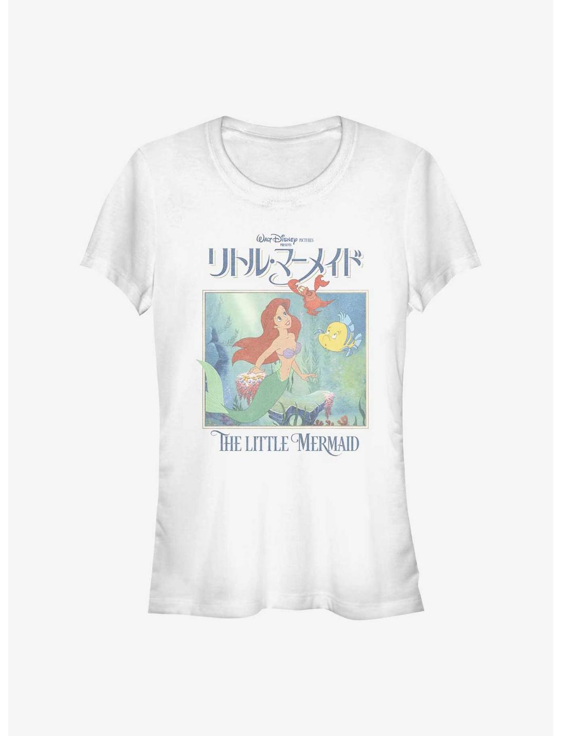 Disney The Little Mermaid In Japanese Poster Girls T-Shirt