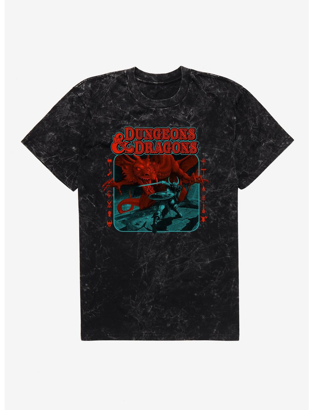 Dungeons & Dragons Red Dragon Battle Mineral Wash T-Shirt