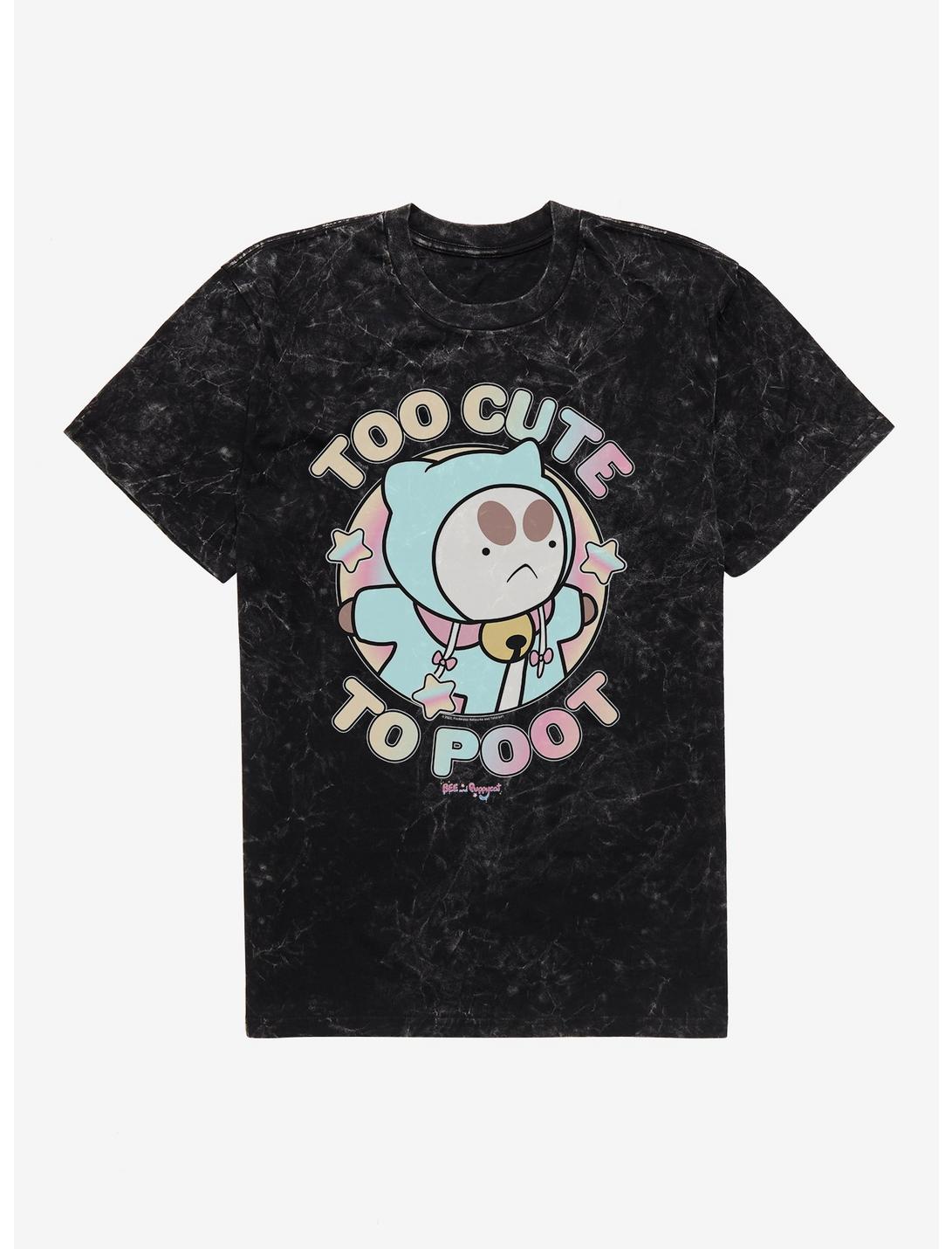 Bee And Puppycat Too Cute To Poot Mineral Wash T-Shirt