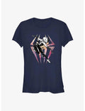 Marvel Spider-Man: Across the Spider-Verse Sketchy Spider-Gwen Girls T-Shirt