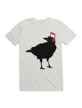 Bird Crow Musical Note Headphones T-Shirt