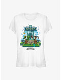 Minecraft Legends Raise Your Banner Girls T-Shirt