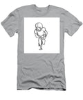 3 American Football Player Cartoon Black and White Aloysius Patrimonio T-Shirt