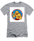 3 American Football Player Fend Off Circle Retro Aloysius Patrimonio T-Shirt