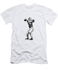3 Football Player About to Throw Ball Csa Images T-Shirt